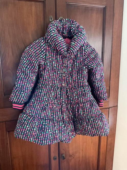 Winterjas meisje 8 jaar hartjes Mim-Pi, Kinderen en Baby's, Kinderkleding | Maat 128, Zo goed als nieuw, Meisje, Jas, Verzenden