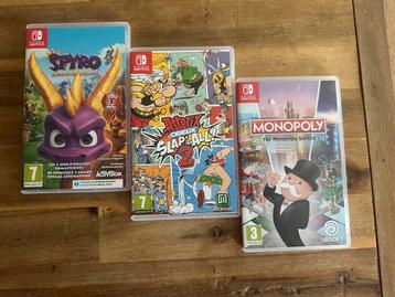 3 x Switch Games beschikbaar voor biedingen