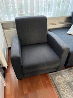 Antraciete fauteuil, Ophalen, Zo goed als nieuw, 100 tot 125 cm, 75 tot 100 cm