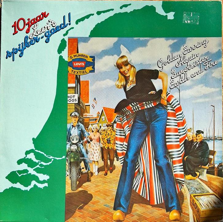 Vinyl / LP - 10 jaar Levi’s spijker-goed, Cd's en Dvd's, Vinyl | Verzamelalbums, Gebruikt, Pop, 12 inch, Ophalen of Verzenden