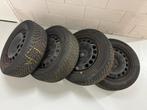 Set stalen velgen met 205/55R16H Continental winterbanden, Auto-onderdelen, Banden en Velgen, Ophalen, 16 inch, Banden en Velgen