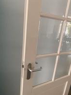 Deuren woonkamerdeur glas wc deur zeer mooi, 80 tot 100 cm, Binnendeur, Ophalen of Verzenden, 200 tot 215 cm