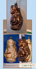 Antieke oude kerstbal kikker met gitaar jaren '50, Diversen, Kerst, Verzenden, Gebruikt