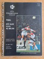Ajax - Milan Programma  finale 1995, Verzamelen, Ophalen of Verzenden, Zo goed als nieuw, Ajax, Boek of Tijdschrift