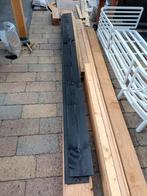 2 rabatdelen zwart 3 meter, Doe-het-zelf en Verbouw, Hout en Planken, Ophalen, 25 tot 50 mm, Nieuw, Plank