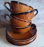 Saint Clement France Thee koppen en schotels 4 stuks, Overige materialen, Ophalen of Verzenden, Zo goed als nieuw, Overige stijlen