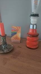 Retro oranje | tafellamp voet | jaren 70 | keramiek, Overige materialen, Ophalen of Verzenden, Zo goed als nieuw, Minder dan 50 cm