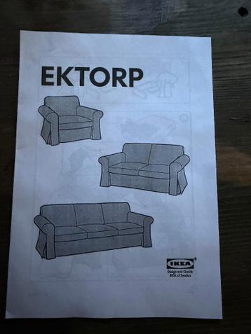 Lofallet beige bankhoes Ektorp 3 zits (nieuw/ikea) - afbeelding 2