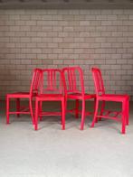 Emeco Coca Cola chair grijs en rood (voorraad: meerdere), Huis en Inrichting, Stoelen, Ophalen, Kunststof, Gebruikt, Overige kleuren