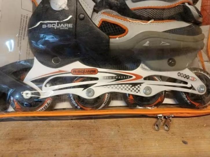 B-Square Inline Skates Verstelbaar 37-39 + Tas, Sport en Fitness, Skeelers, Zo goed als nieuw, Inline skates 4 wielen, Overige merken