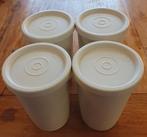 4x 250 ml Tupperware bekers. Vintage Retro. Zgan mooi schoon, Ophalen of Verzenden, Zo goed als nieuw, Beker of Kan