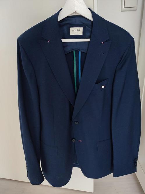 Van Gils wollen colbert maat 50, Kleding | Heren, Kostuums en Colberts, Zo goed als nieuw, Maat 48/50 (M), Blauw, Ophalen of Verzenden