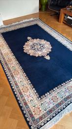 Perzisch handgeknoopt Tapijt groot, Ophalen, Blauw, 200 cm of meer, Zo goed als nieuw