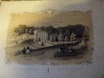 Het Kasteel Rozendaal, (bij Velp) = le Chateau Rozendaal (p, Antiek en Kunst, Kunst | Etsen en Gravures, Ophalen of Verzenden