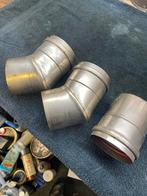 Rvs bochten pelletkachel 80mm, Ophalen of Verzenden, Zo goed als nieuw, Overige brandstoffen, Pelletkachel