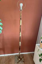 Vintage vloerlamp met marmer, Onyx en messing, Ophalen of Verzenden, Zo goed als nieuw, 150 tot 200 cm