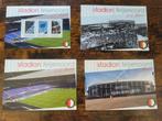 Feyenoord Stadion 75 Jaar - Set van 3 Ansichtkaarten, Ophalen, Ongelopen, Zuid-Holland