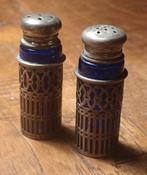 Verzilverde peper en zout stel, Antiek en Kunst, Ophalen of Verzenden