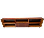 Vintage jaren 60 teak Pastoe XXL dressoir, Ophalen, Gebruikt, 25 tot 50 cm, 200 cm of meer