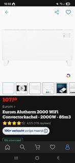 Eurom 2000 wifi Elektrische kachel zgan, Huis en Inrichting, Kachels, Ophalen of Verzenden, Zo goed als nieuw, Elektrisch, Overige soorten