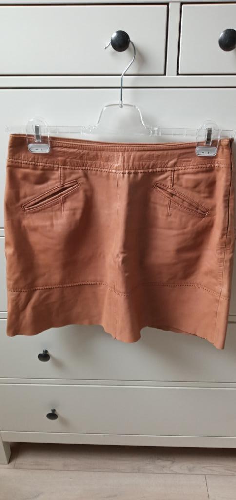 100% echt leren rok cognac kleur - DIDI Pretty Different, Kleding | Dames, Rokken, Zo goed als nieuw, Maat 36 (S), Bruin, Boven de knie