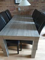 Eetkamertafel 180x90  grijs, Huis en Inrichting, Tafels | Eettafels, Ophalen, Gebruikt, 50 tot 100 cm, 150 tot 200 cm