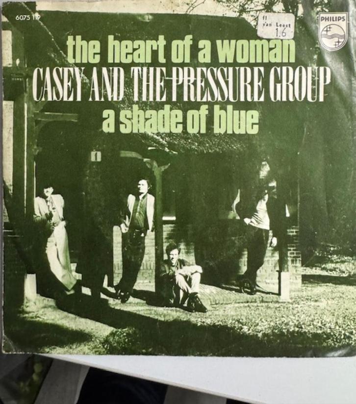 Casey and the pressure group The heart of a woman NEDERBEAT, Cd's en Dvd's, Vinyl Singles, Gebruikt, Single, Pop, 7 inch, Ophalen
