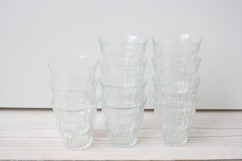 Kleine Duralex Picardie glazen 12 x 13cl, Huis en Inrichting, Keuken | Servies, Zo goed als nieuw, Glas of Glazen, Overige stijlen