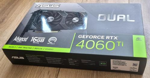 ASUS GeForce RTX 4060 Ti OC 16GB, Computers en Software, Videokaarten, Nieuw, Nvidia, PCI-Express 4.0, GDDR6, Ophalen of Verzenden