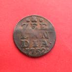 Duit Zeeland 1752 R! Zeelandia Luctor et Emergo Middelburg 2, Ophalen of Verzenden, Vóór koninkrijk, Overige waardes, Losse munt