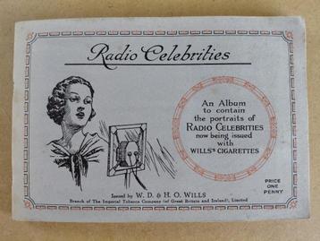 Radio Celebrities album compleet 50 cigarette cards 1934 beschikbaar voor biedingen