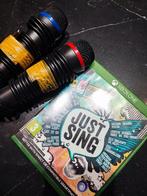 Just Sing + 2 Microfoons Xbox One, Spelcomputers en Games, Spelcomputers | Xbox One, Ophalen of Verzenden, Gebruikt, Xbox One