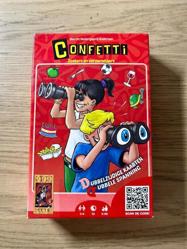 Confetti Kaartspel 999 Games, Hobby en Vrije tijd, Gezelschapsspellen | Kaartspellen, Zo goed als nieuw, Ophalen of Verzenden