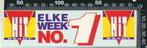 Sticker: Hitkrant - Elke week nummer 1, Verzenden, Zo goed als nieuw, Bedrijf of Vereniging