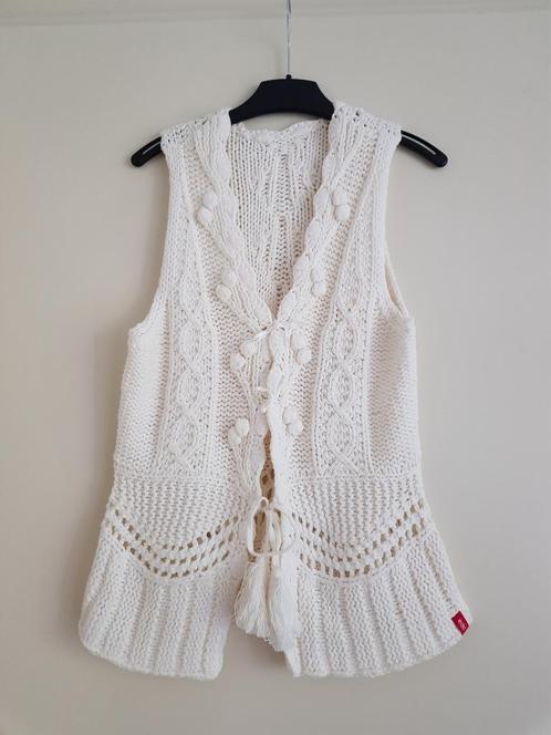 Mouwloos vest voor dames -- maat S / 36 -- EDC, Kleding | Dames, Truien en Vesten, Zo goed als nieuw, Maat 36 (S), Wit, Ophalen of Verzenden