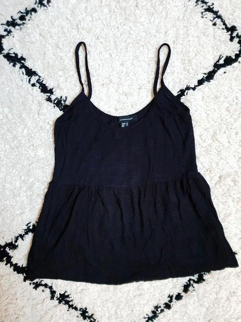 Atmosphere leuke peplum achtige stretch top maat 36/38, Kleding | Dames, Tops, Zo goed als nieuw, Maat 36 (S), Zwart, Zonder mouw