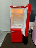 Retro Smeg Koelkast met Vriesvak, Gebruikt, 200 liter of meer, 60 cm of meer, Met aparte vriezer