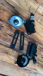 Wc badkamer deur slot bezet vrij zwart twee sloten, Ophalen of Verzenden, Gebruikt, IJzer, Slot