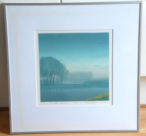 Hans Heijman " Stem van het vlakke Polderland " Fantastisch, Antiek en Kunst, Kunst | Litho's en Zeefdrukken, Ophalen