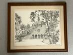 Tekening in lijst van Sint Willibrorduskerk Hedel, Ophalen
