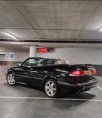 Saab 9-3 2.0 Turbo Aero Cabrio 2001 Zwart, Auto's, Saab, Voorwielaandrijving, 74 €/maand, 4 cilinders, Cabriolet