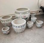 Chinese bloempotten, in verschillende maten, Antiek en Kunst, Ophalen