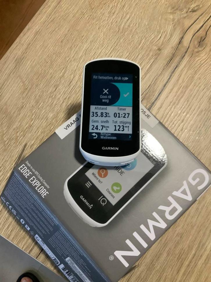 Garmin Edge Explore fietscomputer, Fietsen en Brommers, Fietsaccessoires | Fietscomputers, Zo goed als nieuw, Ophalen of Verzenden