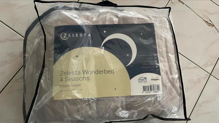 Zelesta Wonderbed 4 seasons double taupe 140x200 cm, Huis en Inrichting, Slaapkamer | Beddengoed, Nieuw, Deken of Dekbed, Eenpersoons