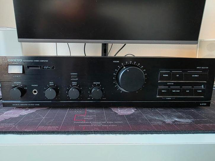 Onkyo A-8130 Versterker - Redelijke Staat, Audio, Tv en Foto, Versterkers en Receivers, Gebruikt, Stereo, Onkyo, Ophalen
