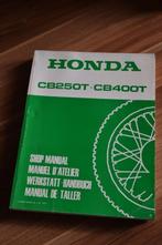 Werkplaatshandboek Honda CB250T/CB400T 1977, Ophalen of Verzenden, Honda