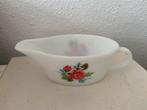 Vintage Melkglas Sauskom met Rozen, Ophalen of Verzenden