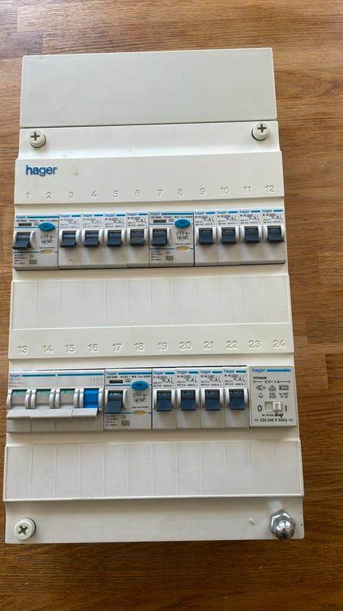 HAGER 3 fase groepenkast, Doe-het-zelf en Verbouw, Elektra en Kabels, Gebruikt, Overige typen, Ophalen of Verzenden
