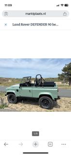 Land Rover Defender 90 1986 Groen, Auto's, Zwart, 4 cilinders, Cabriolet, Defender