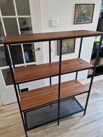 Fjällbo stellingkast zwart staal hout, Huis en Inrichting, Kasten | Stellingkasten, Ophalen, Gebruikt